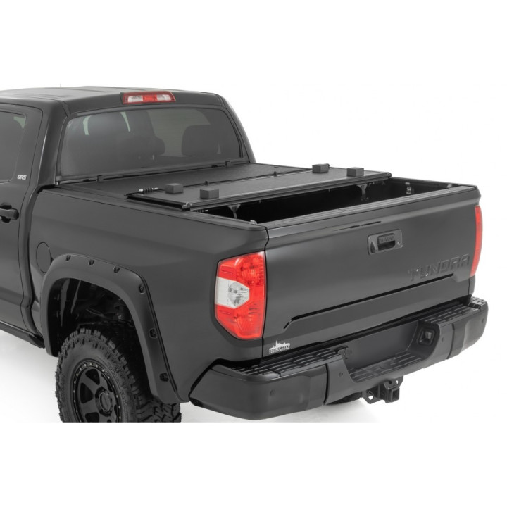 Lid Tonneau Bed Cover, Rough Country Tri-Fold, Chevrolet Colorado / GMC Canyon Bed Length 5.7 Feet 2014 - 2101 - EDK.ro