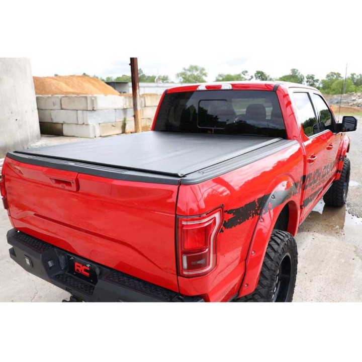 Soft Top Tonneau Bed Cover, Rough Country Roll, Chevrolet Colorado / GMC Canyon Bed Length 5.7 Feet 2014 - Present - EDK.ro