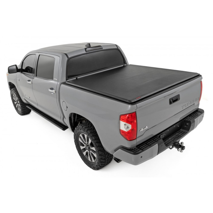 Soft Top Tonneau Bed Cover, Rough Country Roll, Toyota Tundra Bed Length 6.7 Feet 2007 - Present - EDK.ro