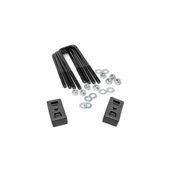U-bolts and Lift Blocks Set, Rough Country Lift 2 Inch, Toyota Tundra 2007 - 2021 - EDK.ro