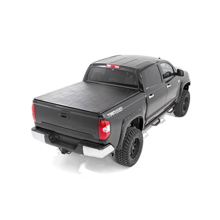 Soft Top Tonneau Bed Cover, Rough Country Tri-Fold, Toyota Tundra Bed Length 6.7 Feet 2007 - Present - EDK.ro