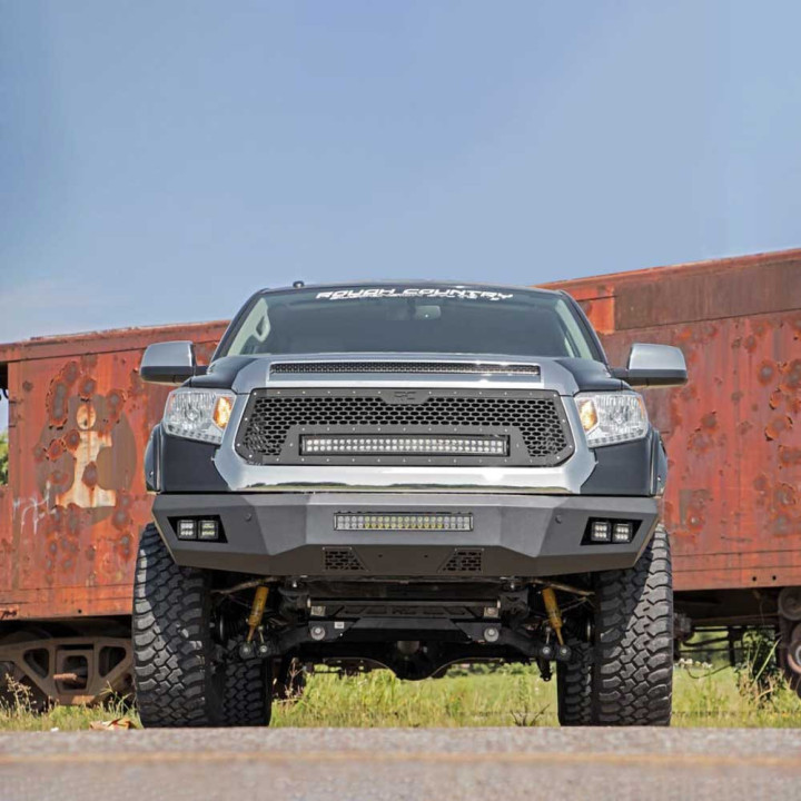 Off-Road Bullbar, Rough Country with LED Lights, Toyota Tundra 2014 - 2021 - EDK.ro