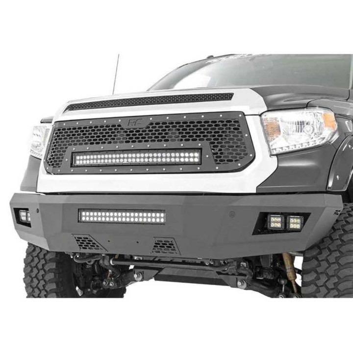 Grilă Tip Plasă cu Bară LED de 30 Inch cu Două Rânduri Black Series, Rough Country, Toyota Tundra 2014 - 2021 - EDK.ro