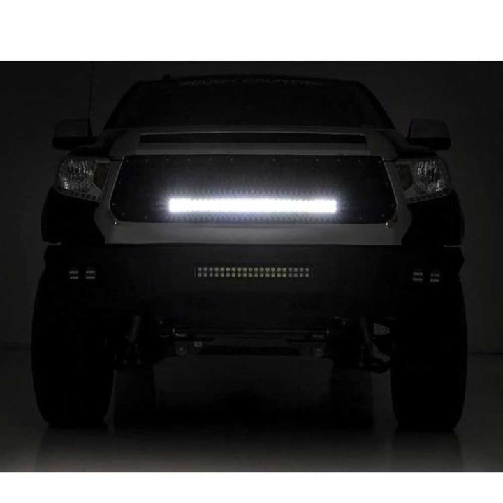 Grilă Tip Plasă cu Bară LED de 30 Inch cu Două Rânduri Black Series, Rough Country, Toyota Tundra 2014 - 2021 - EDK.ro