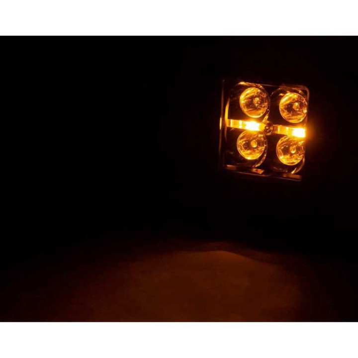 Kit de Integrare Proiectoare LED Omologate Pentru Capotă, Rough Country Lower windshield LED 2" kit Amber DRL Black Series, Toyo