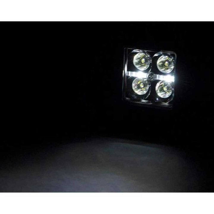 Kit de Integrare Proiectoare LED Omologate Pentru Capotă, Rough Country Lower windshield LED 2" kit White DRL Black Series, Toyo