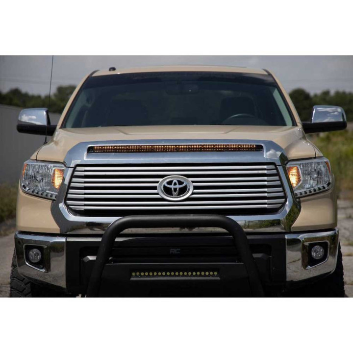 EC Approved LED Projector Integration Kit for Grille, Rough Country LED hood bulge kit 40", Toyota Tundra 2014 - 2021 - EDK.ro