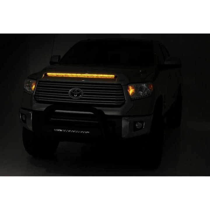 EC Approved LED Projector Integration Kit for Grille, Rough Country LED hood bulge kit 40", Toyota Tundra 2014 - 2021 - EDK.ro