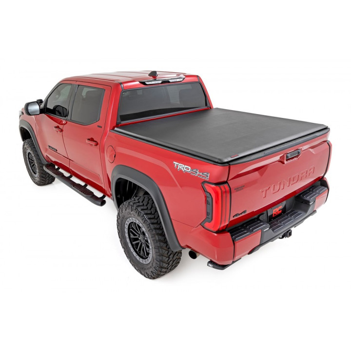 Soft Top Tonneau Bed Cover, Rough Country Roll, Toyota Tundra Bed Length 6.7 Feet 2014 - Present - EDK.ro