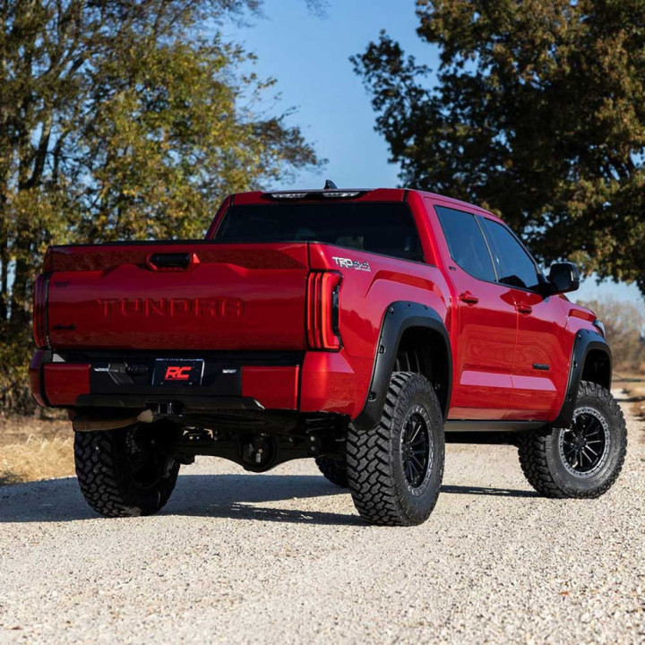 Front and Rear Fender Flares, Rough Country Traditional Pocket, Toyota Tundra 2022 - Present - EDK.ro