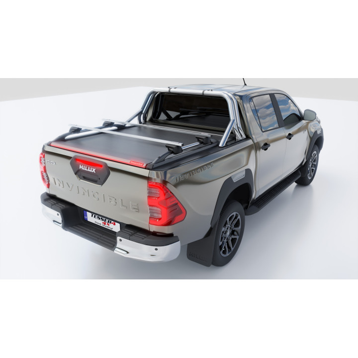 Electronically Assisted Roll Top Tonneau Bed Cover, Tessera 4x4 Roll+, Toyota Hilux Double Cab 2016 - 2026 - EDK.ro
