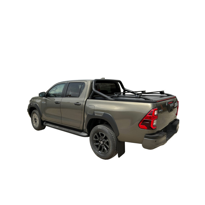 Închidere de Benă Tip Rulou Electric, Tessera 4x4 Roll+, Toyota Hilux cu Rollbar OEM Cabină Dublă 2016 - 2026 - EDK.ro
