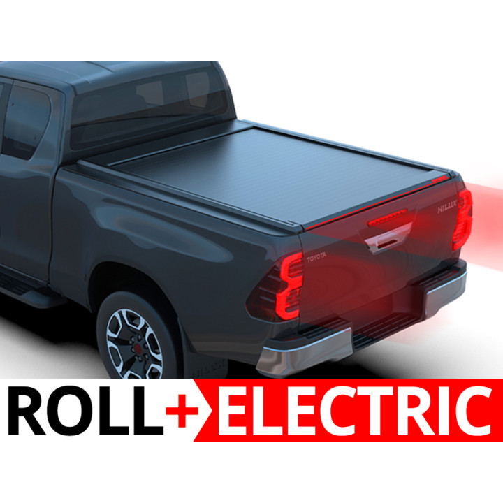 Electronically Assisted Roll Top Tonneau Bed Cover, Tessera 4x4 Roll+, Toyota Hilux Extra Cab 2016 - 2026 - EDK.ro
