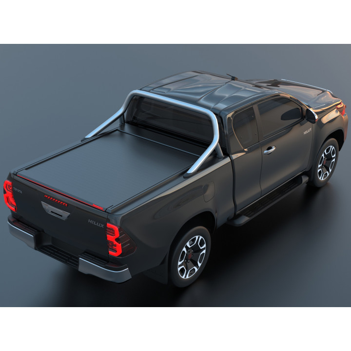 Închidere de Benă Tip Rulou Electric, Tessera 4x4 Roll+, Toyota Hilux cu Rollbar OEM Cabină Extra 2016 - 2026 - EDK.ro