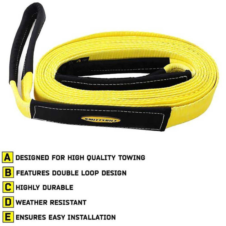 Tow Recovery Strap 4 Inchx8', Smittybilt - EDK.ro