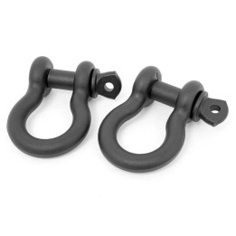 Cheițe cu Inel D Negre, Rough Country 3/4 Inch - EDK.ro