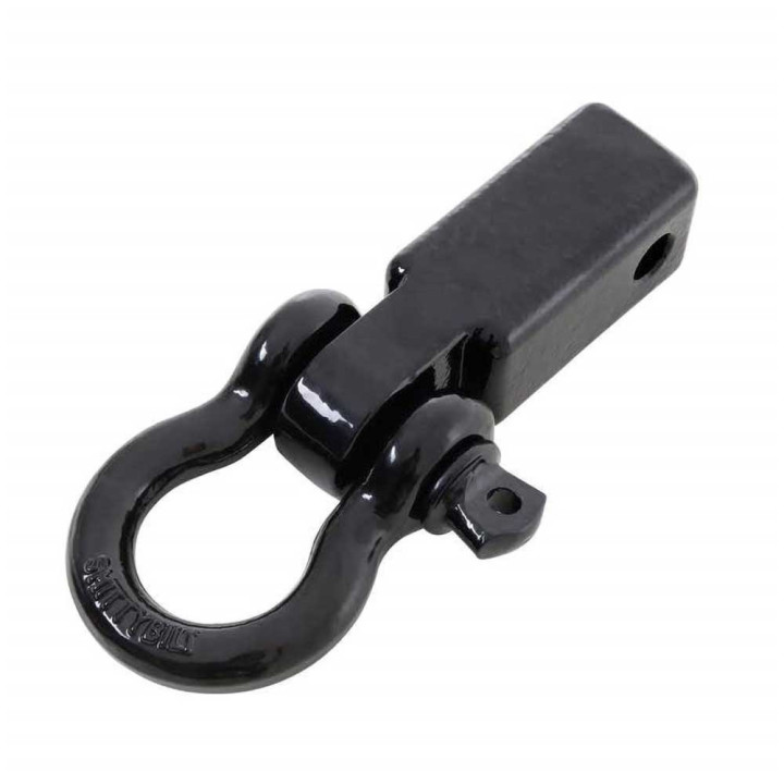 Receiver Mounted D-ring Shackle Steel Black, Smittybilt - EDK.ro