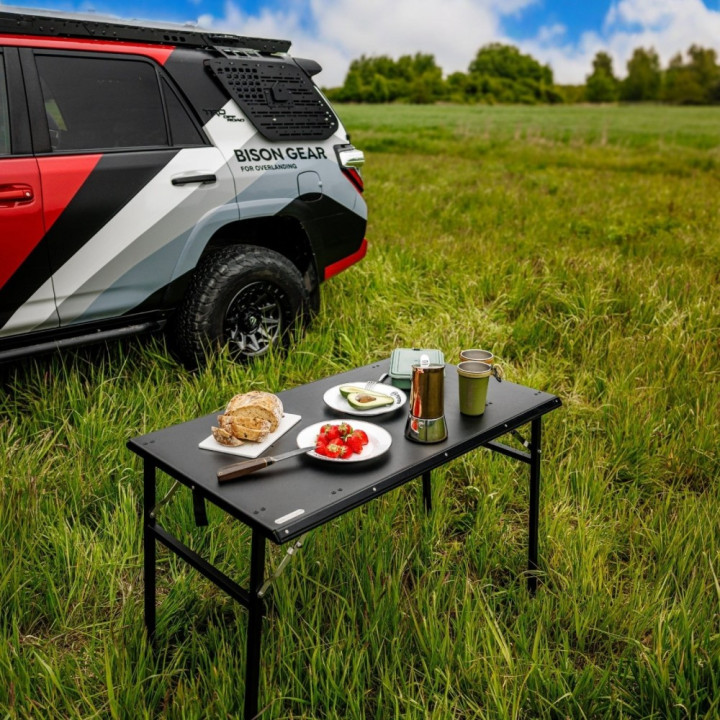Masă de Camping OX PRO pentru Portbagaj Sub Plafon, Bison Gear - EDK.ro