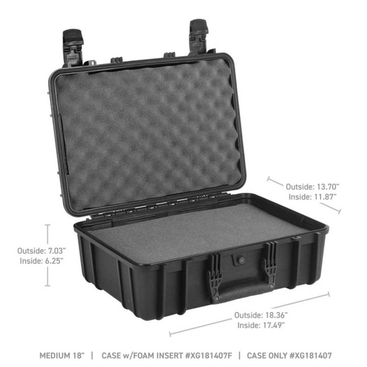 Gear Hard Case with Foam Medium, Go Rhino Xventure - EDK.ro