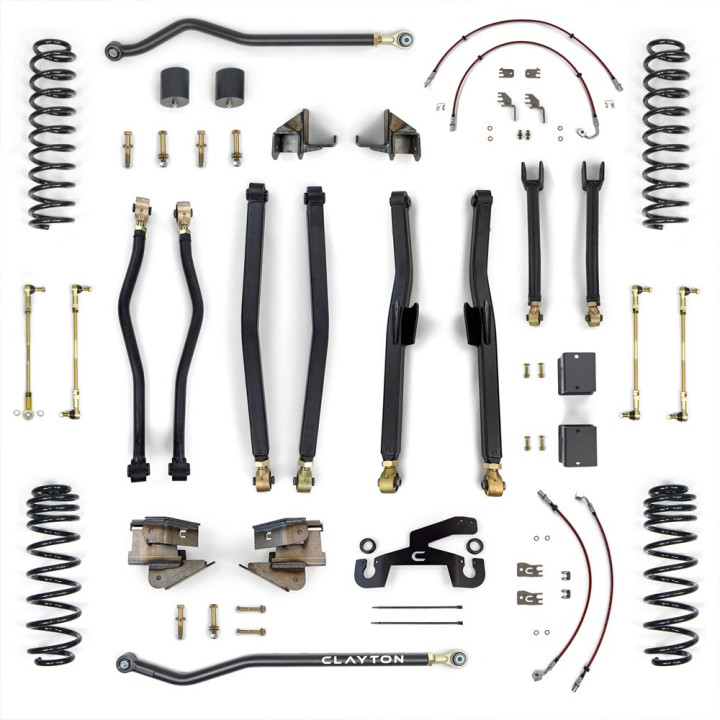 Suspension Lift Kit Long Arm, Clayton Off Road Premium JL 392 Lift 2 Inch - EDK.ro