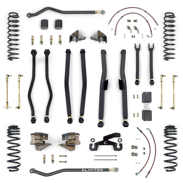 Kit Suspensie de Ridicare Braț Lung Overland+, Clayton Off Road 392 Lift 1 Inch - EDK.ro