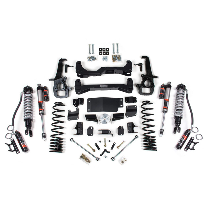 Suspension Lift Kit with Fox Performance Elite 2.5 Shock Absorbers, BDS Suspension 4WD Large Bore Lift 6 Inch - EDK.ro