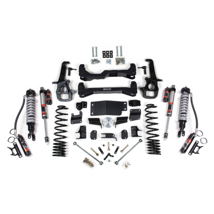 Suspension Lift Kit with Fox 2.5 Performance Elite Coilovers, BDS Suspension 4WD Standard Bore Lift 4 Inch - EDK.ro