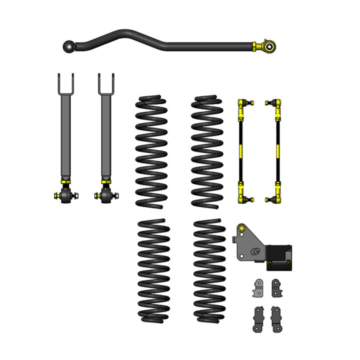 Suspension Lift Kit Ride Right+, Clayton Off Road Lift 3.5 Inch - EDK.ro