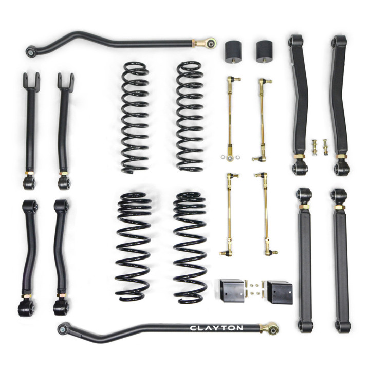Suspension Lift Kit Overland+, Clayton Off Road Diesel Lift 2.5 Inch - EDK.ro