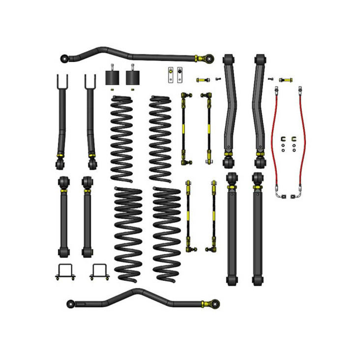 Set Suspensie Overland+, Clayton Off Road Diesel Lift 3.5 Inch - EDK.ro