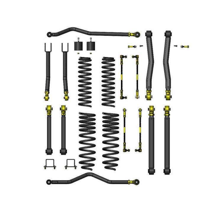 Suspension Lift Kit Premium, Clayton Off Road Diesel Lift 2.5 Inch - EDK.ro
