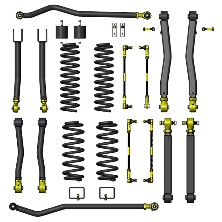 Set Suspensie Premium, Clayton Off Road Diesel Lift 3.5 Inch - EDK.ro