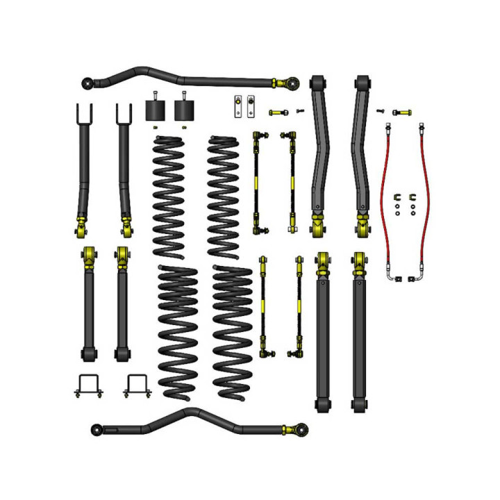 Suspension Lift Kit Premium, Clayton Off Road Diesel Lift 3.5 Inch - EDK.ro
