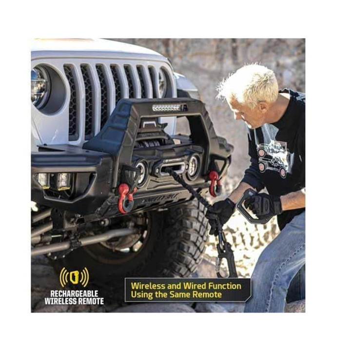 Winch with Synthetic Rope and Wireless Remote 10000 Lbs, Smittybilt X20 GEN3 - EDK.ro