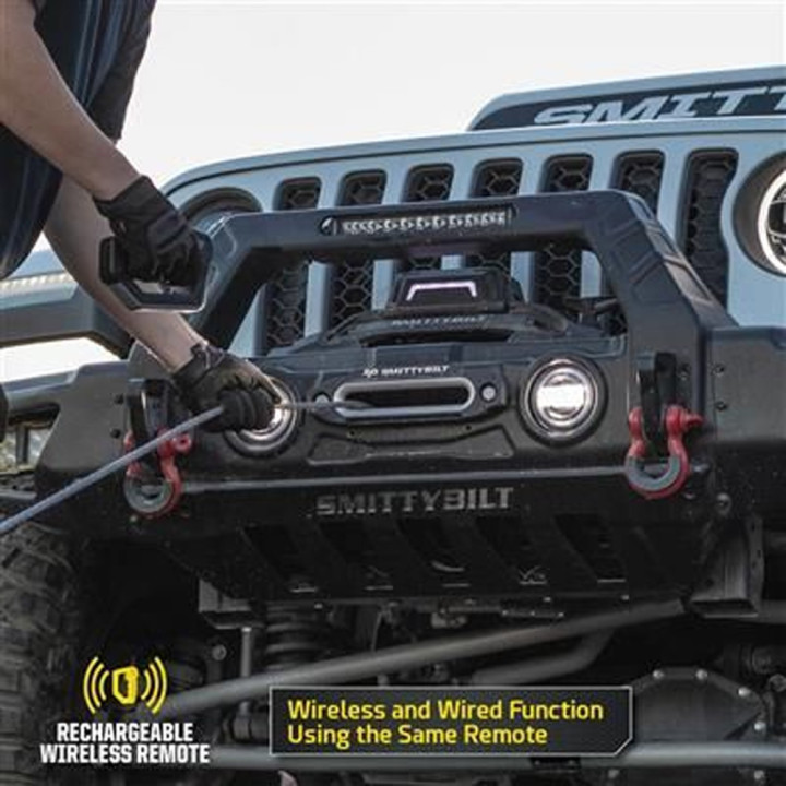 Winch with Synthetic Rope and Wireless Remote 12000 Lbs, Smittybilt X20 GEN3 - EDK.ro