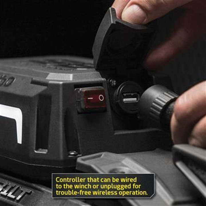 Winch with Synthetic Rope and Wireless Remote 12000 Lbs, Smittybilt X20 GEN3 - EDK.ro