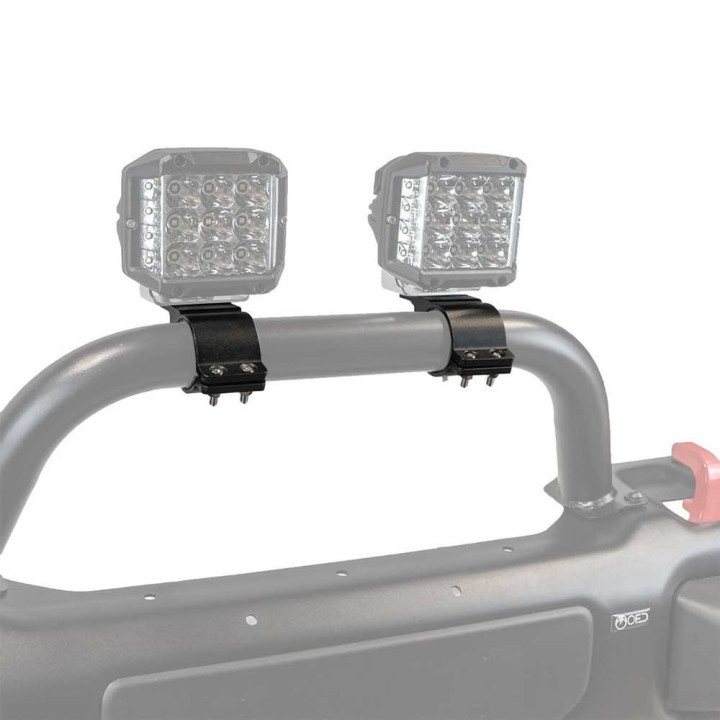 EC Approved LED Projector Integration Kit, OFD Bull bar led lights clamp brackets 49 54 mm - EDK.ro