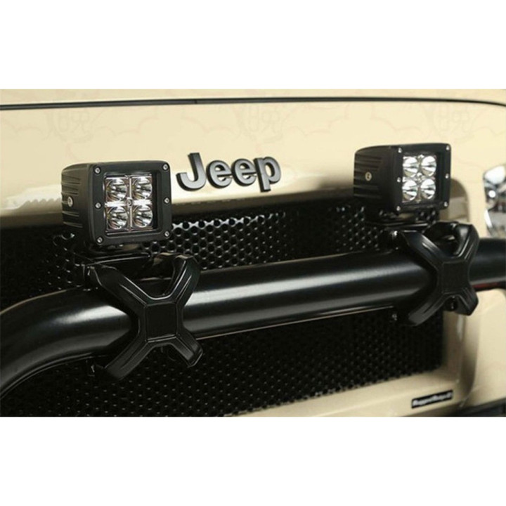 EC Approved LED Projector Integration Kit, OFD Bull bar led lights clamp brackets 63 5 76 mm - EDK.ro