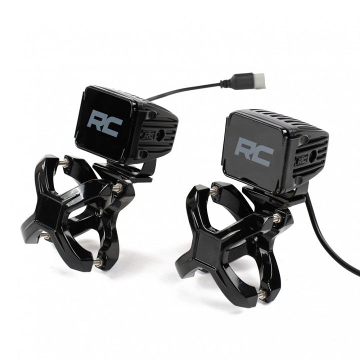 EC Approved LED Projector Integration Kit, OFD Bull bar led lights clamp brackets 63 5 76 mm - EDK.ro