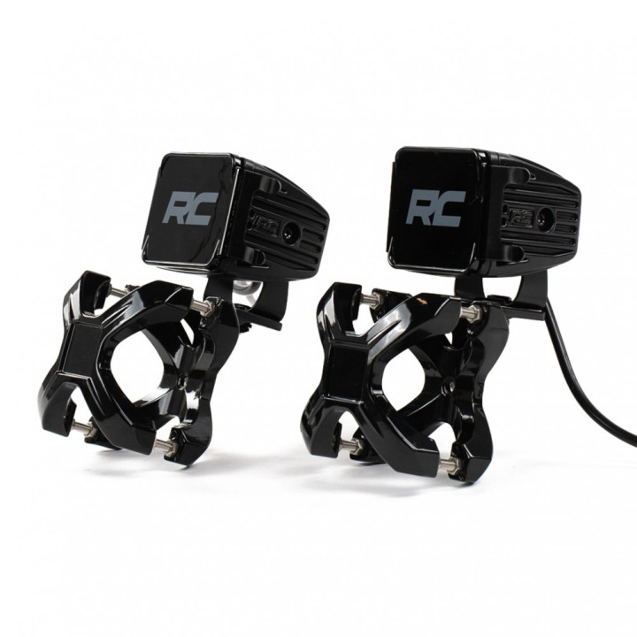 EC Approved LED Projector Integration Kit, OFD Bull bar led lights clamp brackets 63 5 76 mm - EDK.ro