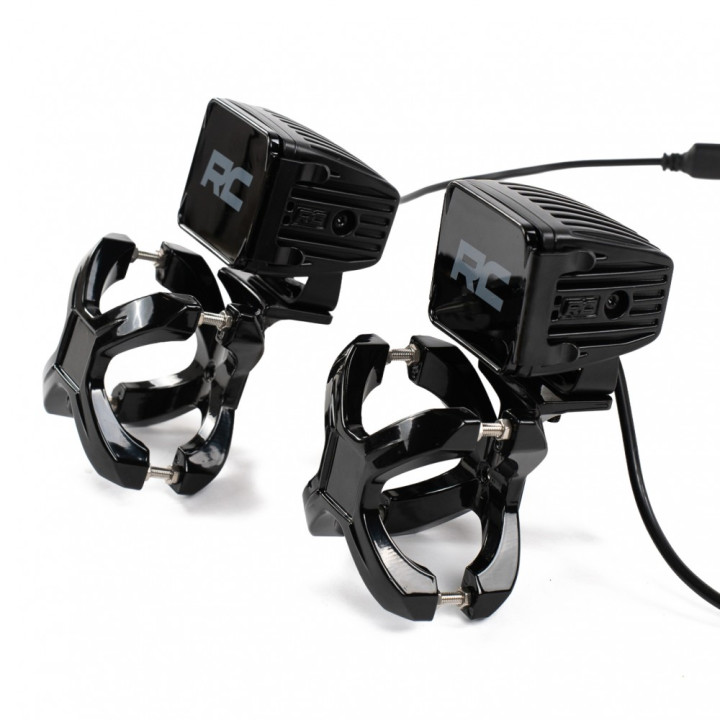 EC Approved LED Projector Integration Kit, OFD Bull bar led lights clamp brackets 63 5 76 mm - EDK.ro