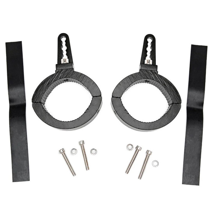 Kit de Integrare Proiectoare LED Omologate, Rough Country Universal led lights clamp brackets Ø63 76 mm - EDK.ro