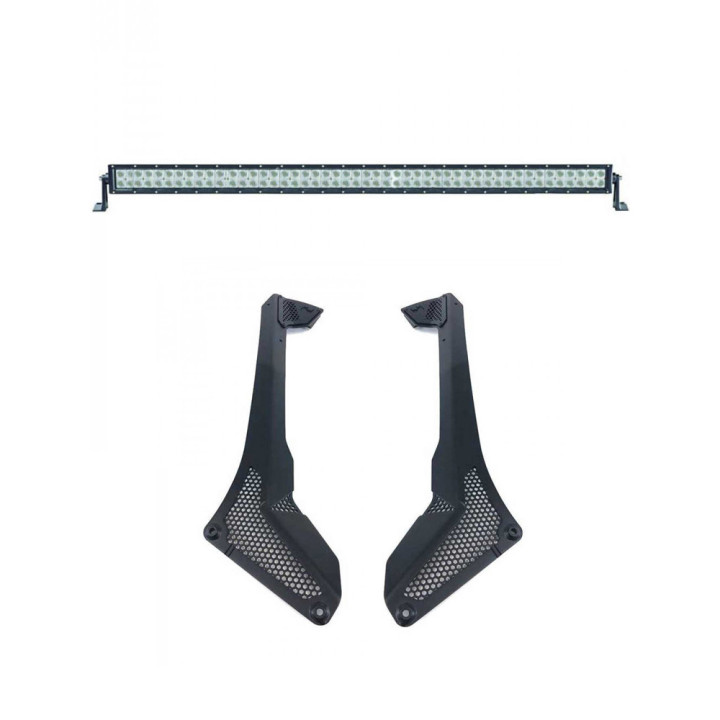 EC Approved LED Projector Integration Kit for Windshield, Go Rhino LED light bar 50 " dual row with windshield light mount brack