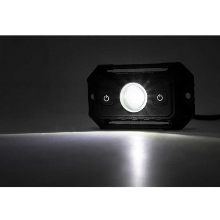Lampă de Exterior Cupolă RGB/albă, Rough Country Chrome Series - EDK.ro