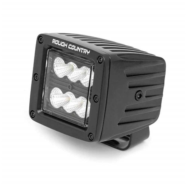 Lumini LED Pătrate Cree cu Fascicul Spot de 2 Inch, Rough Country Negru Series - EDK.ro
