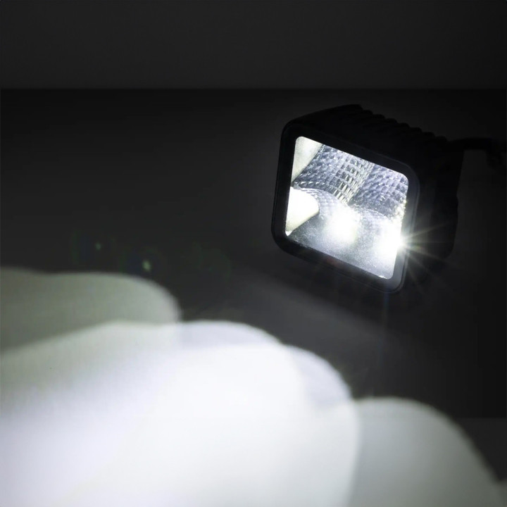 Lumini LED Pătrate de 2 Inch cu Montare Încastrată Inundabile, Rough Country - EDK.ro