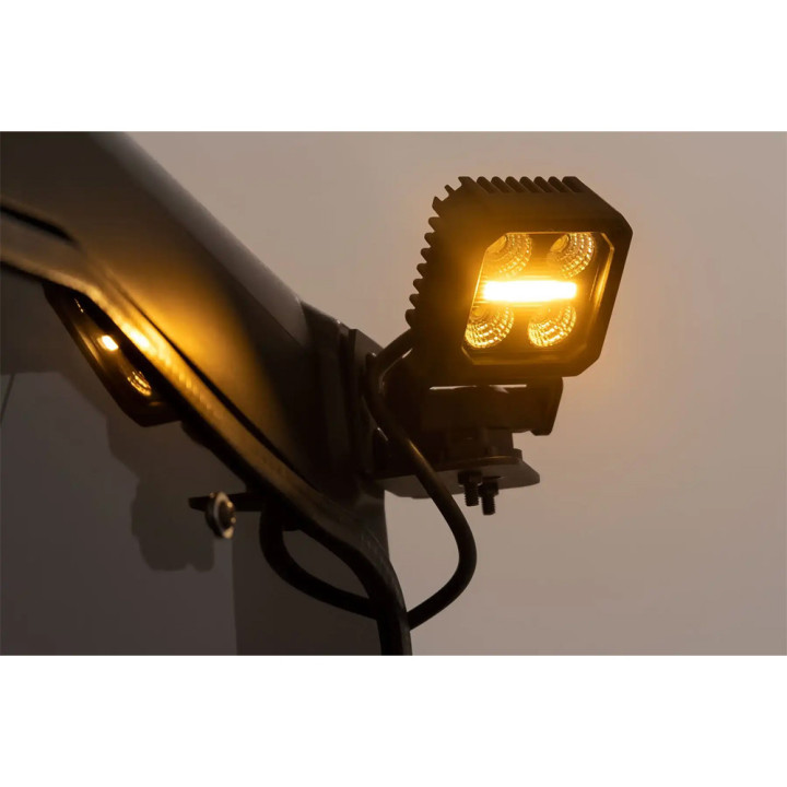 Lumini LED Pătrate de 2 Inch, Rough Country Negru Series - EDK.ro