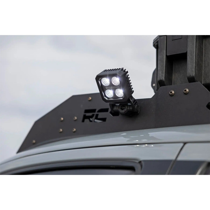 Lumini LED Pătrate de 2 Inch, Rough Country Negru Series - EDK.ro