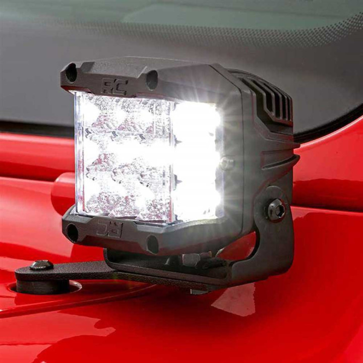 LED Lights 3 Inch Square Wide Angle Osram, Rough Country - EDK.ro