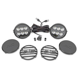 Lumini LED Rotunde 6 5 Inch Alb/amber DRL, Rough Country - EDK.ro